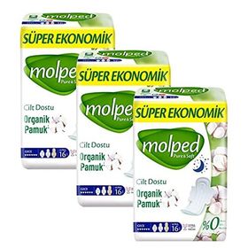Molped Pure Soft Gece 3x16 Adet Ped