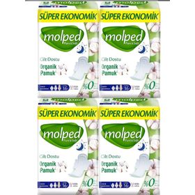 Molped Pure Soft Gece 4x16 Adet Ped