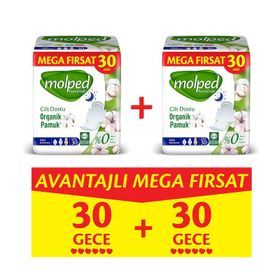 Molped Pure Soft Gece 60 Adet Hijyenik Ped
