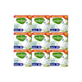 Molped Pure Soft Gece 9x30 Adet Hijyenik Ped
