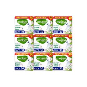 Molped Pure Soft Gece 9x30 Adet Hijyenik Ped