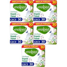 Molped Pure & Soft Mega Fırsat Gece 150 Adet Hijyenik Ped