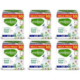 Molped Pure & Soft Mega Fırsat Gece 180 Adet Hijyenik Ped