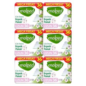 Molped Pure & Soft Mega Fırsat Uzun 216 Adet Hijyenik Ped