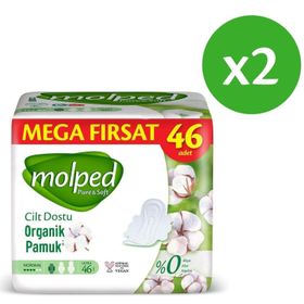 Molped Pure Soft Normal Avantajlı 2x46 Adet Hijyenik Ped
