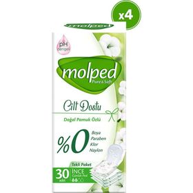 Molped Pure Soft SW 30'lu 4 Paket Günlük Ped