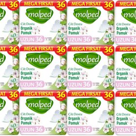 Molped Pure Soft Uzun 12x36 Adet Hijyenik Ped