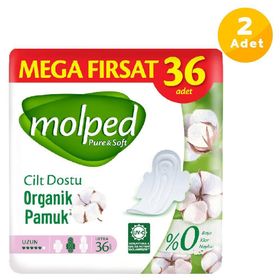 Molped Pure Soft Uzun 2x36 Adet Hijyenik Ped