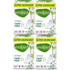 Molped Pure Soft Uzun 4x18 Adet Süper Ekonomik Ped