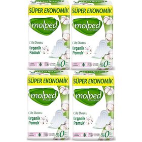 Molped Pure Soft Uzun 4x18 Adet Süper Ekonomik Ped