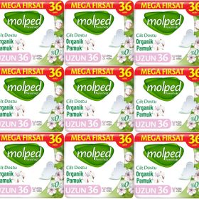 Molped Pure Soft Uzun 9x36 Adet Hijyenik Ped