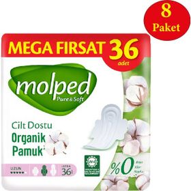 Molped Pure Soft Uzun Mega Fırsat 288'li Hijyenik Ped