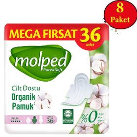 Molped Pure Soft Uzun Mega Fırsat 288'li Hijyenik Ped