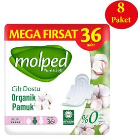 Molped Pure Soft Uzun Mega Fırsat 288'li Hijyenik Ped