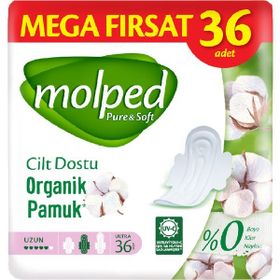 Molped Pure Soft Uzun Mega Fırsat 36'lı Hijyenik Ped