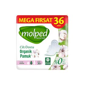 Molped Pure Soft Uzun Mega Fırsat 36'lı Hijyenik Ped