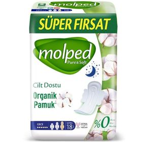 Molped Pure&Soft 18'li Hijyenik Ped Gece