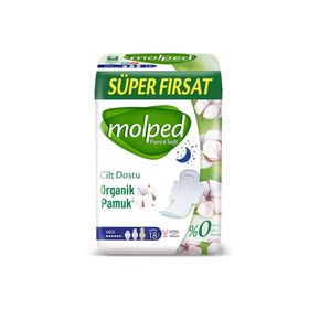 Molped Pure&Soft 18'li Hijyenik Ped Gece