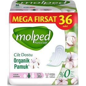 Molped Pure&Soft Cilt Dostu Uzun 36'lı Hijyenik Ped