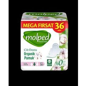 Molped Pure&Soft Cilt Dostu Uzun 36'lı Hijyenik Ped