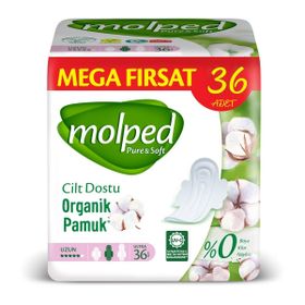 Molped Pure&Soft Cilt Dostu Uzun 36'lı Hijyenik Ped