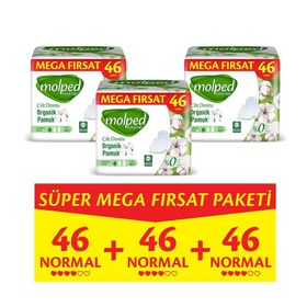 Molped Pure&soft Normal Süper Mega Paket 138 Adet Hijyenik Ped