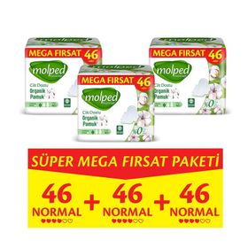 Molped Pure&soft Normal Süper Mega Paket 138'li Hijyenik Ped