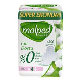 Molped Pure&Soft Süper Ekonomik Uzun 20 Adet Hijyenik Ped