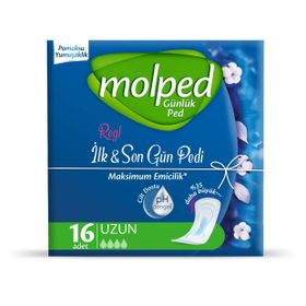 Molped Regl İlk Son Gün 1 x 16 Adet Uzun Günlük Ped