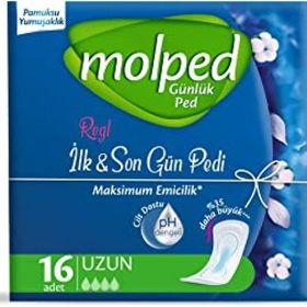 Molped Regl İlk Son Gün 1 x 16 Adet Uzun Günlük Ped