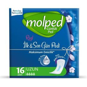 Molped Regl İlk Son Gün 1 x 16 Adet Uzun Günlük Ped