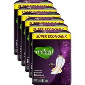 Molped Süper Ekonomik Süpernight Gece 16x6 96 Adet Ped
