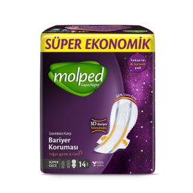 Molped Süper Ekonomik Süpernight Süper Gece 14x3 42 Adet Ped