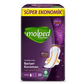 Molped Süper Ekonomik Süpernight Uzun 18x3 54 Adet Ped