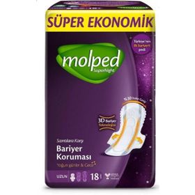 Molped Süper Ekonomik Süpernight Uzun 18x6 108 Adet Ped