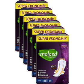 Molped Süper Ekonomik Süpernight Uzun 18x6 108 Adet Ped