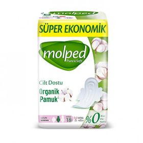 Molped Süper Ekonomik Uzun 18x3 54 Adet Ped