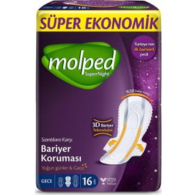 Molped Süper Gece 16x4 64 Adet Ekonomik Süpernight Ped