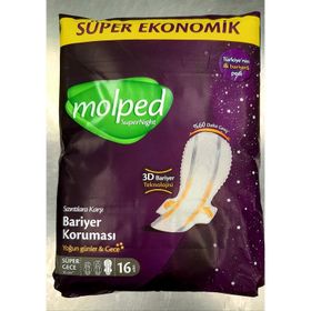 Molped Super Night Süper Gece 16'lı Hijyenik Ped