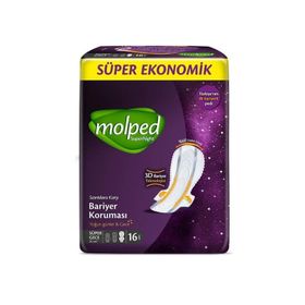 Molped Super Night Süper Gece 16'lı Hijyenik Ped