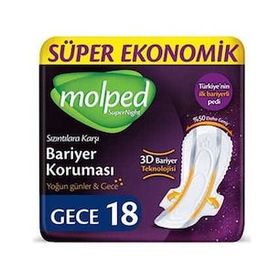 Molped Super Night Süper Gece 16'lı Hijyenik Ped