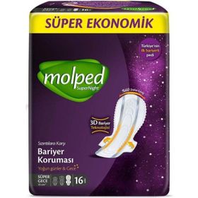 Molped Super Night Süper Gece 16'lı Hijyenik Ped