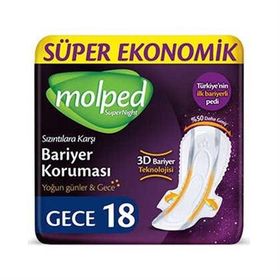 Molped Super Night Süper Gece 16'lı Hijyenik Ped