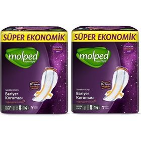 Molped Super Night Yoğun Günler Gece 14x2 Adet Ped