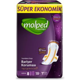 Molped Super Night Yoğun Günler&Gece 18'li Ped