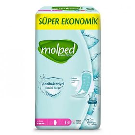Molped Süper Uzun 18x6 108 Adet Ekonomik Antibakteriyel Ped