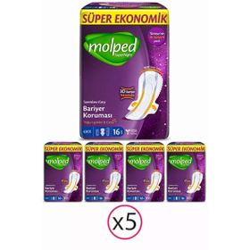 Molped Supernight 16x5 Adet Gece Hijyenik Ped