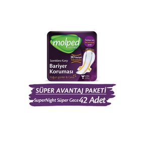 Molped Supernight Gece 42 Adet Hijyenik Ped