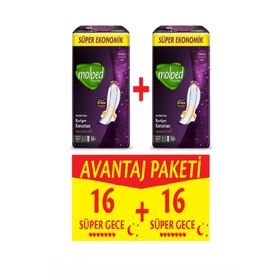 Molped Supernight Süper Gece 32'li Hijyenik Ped