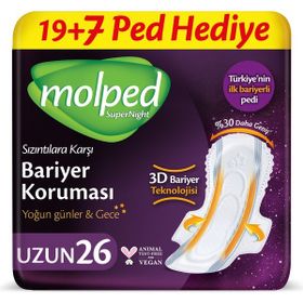 Molped Supernight Uzun 26 Adet Ped